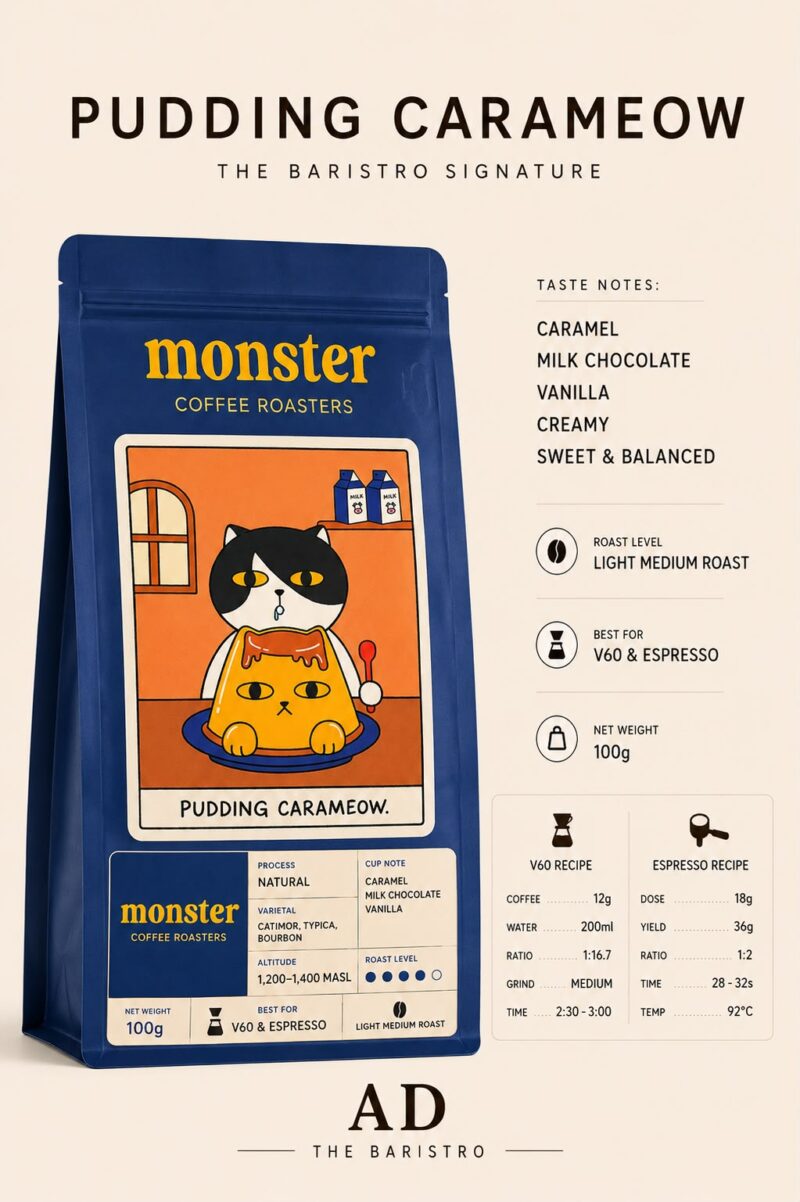 Pudding Carameow